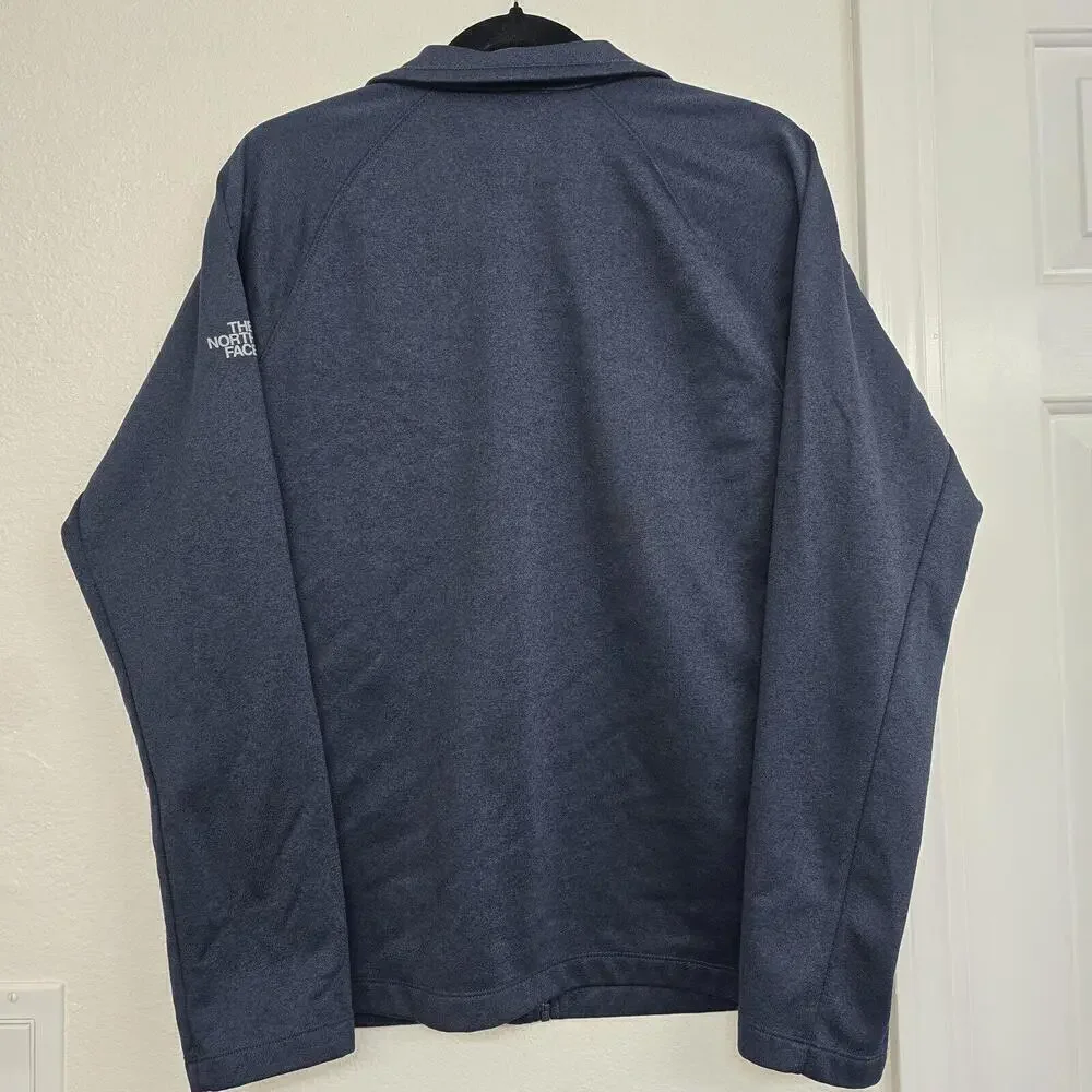 The North Face Men's Fleece Full-Zip Sweatshirt Navy Blue Size Medium